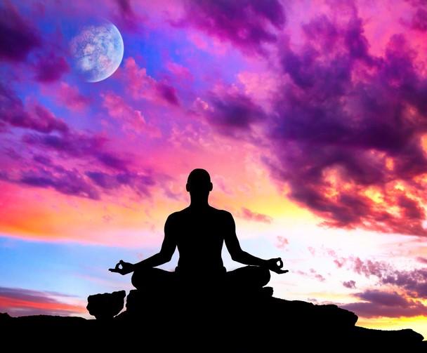 Meditate meditation sunset